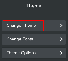 change a theme weebly